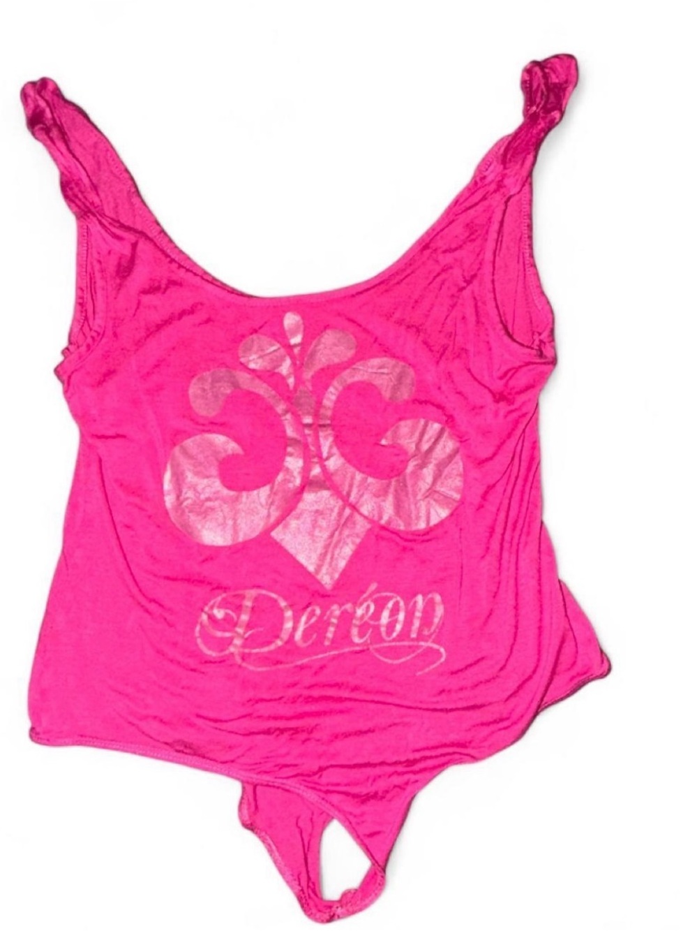 Vintage Y2K House of Dereon Pink Graphic Bodysuit - Beyonce brand